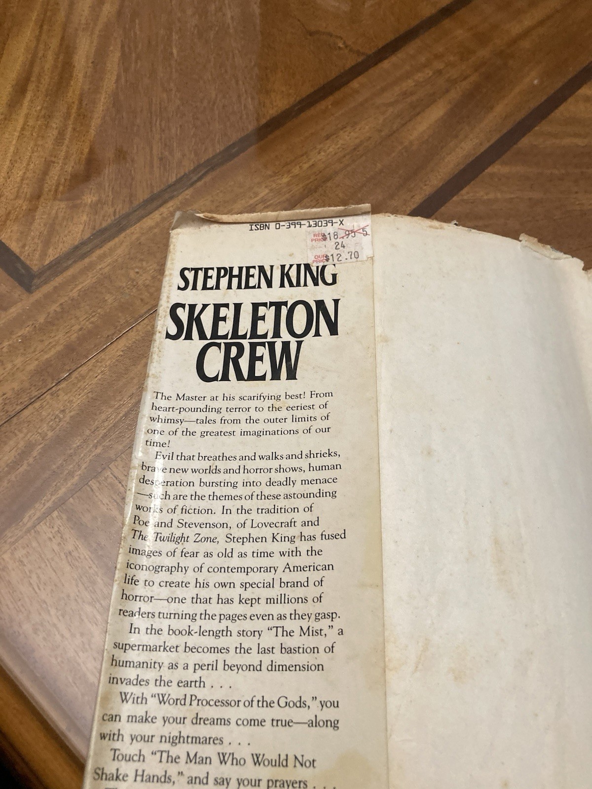 Stephen King Skeleton Crew Hardcover Putnam Books