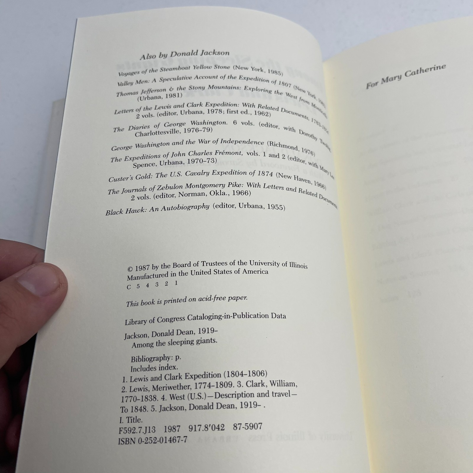 Among the Sleeping Giants – Occasional Pieces on Lewis & Clark – Donald Jackson