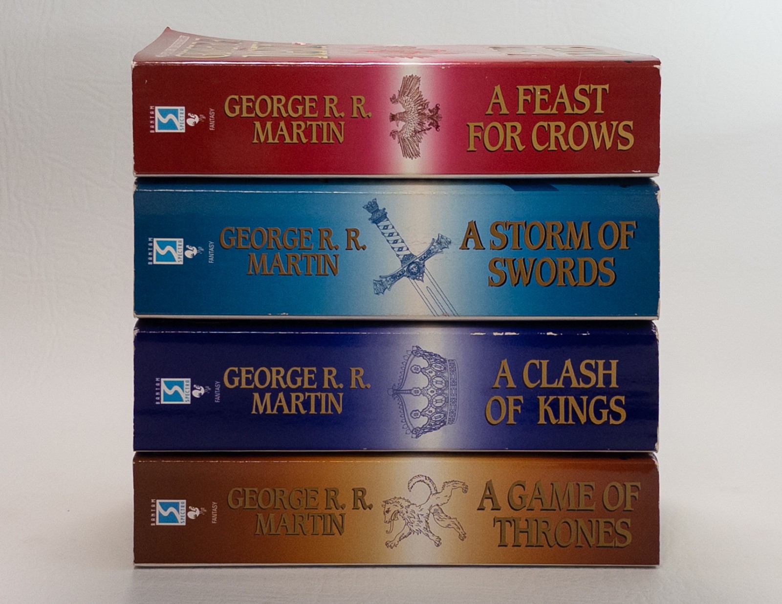 George R.R. Martin ASOIAF 4 PB Lot Game Clash Storm Feast Bantam Spectra