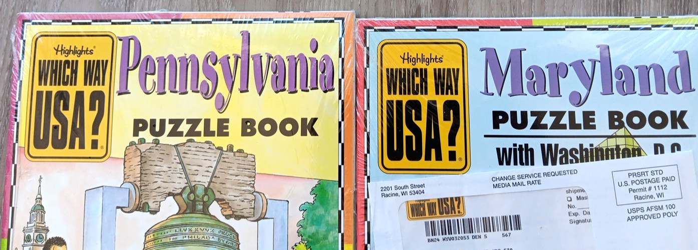 Vintage Highlights Which Way USA? Lot of 19 States – Mix of Sealed and Open