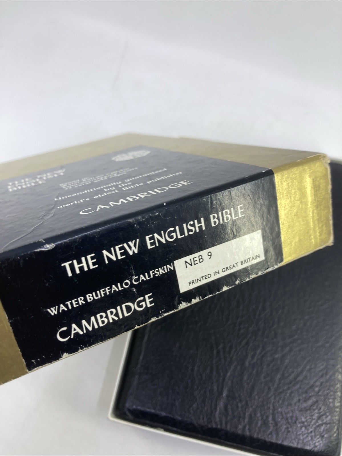 Oxford Cambridge New English Bible NEB 9 Genuine Calfskin Leather 1971 in Box