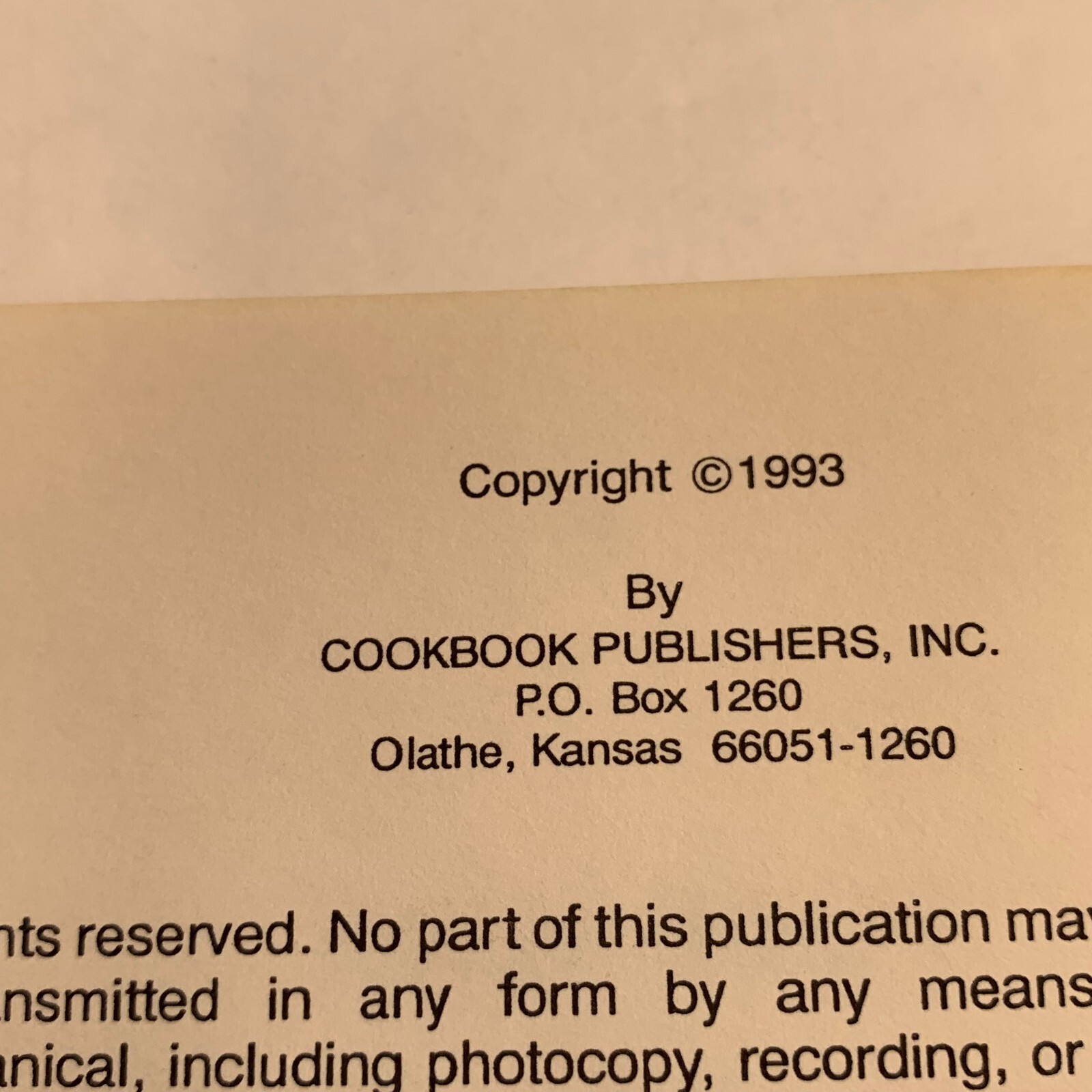 Cherished Recipes From McCrory PTO Cookbook Collection of Cooking Vintage 1993