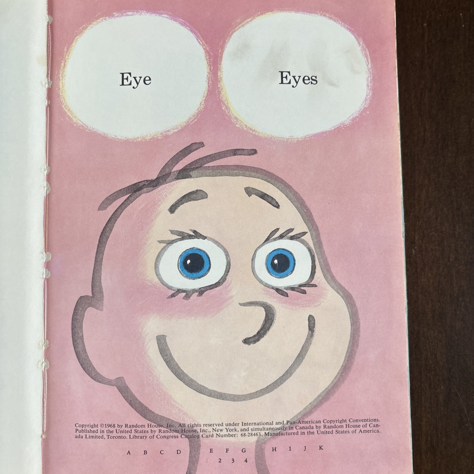 Vintage 1968 “The Eye Book” by Theo LeSieg (Dr Suess) Children’s Hardcover Book
