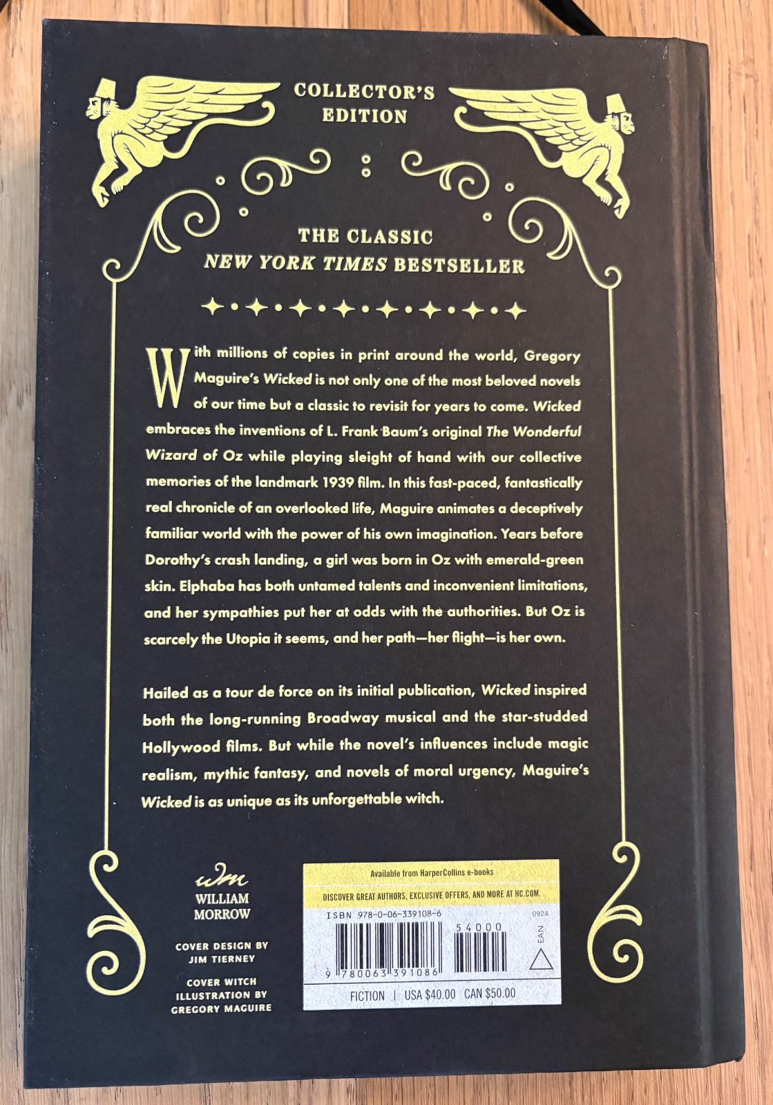Wicked-NEW -First William Morrow Collectors Edition Published 2024 Hardcover