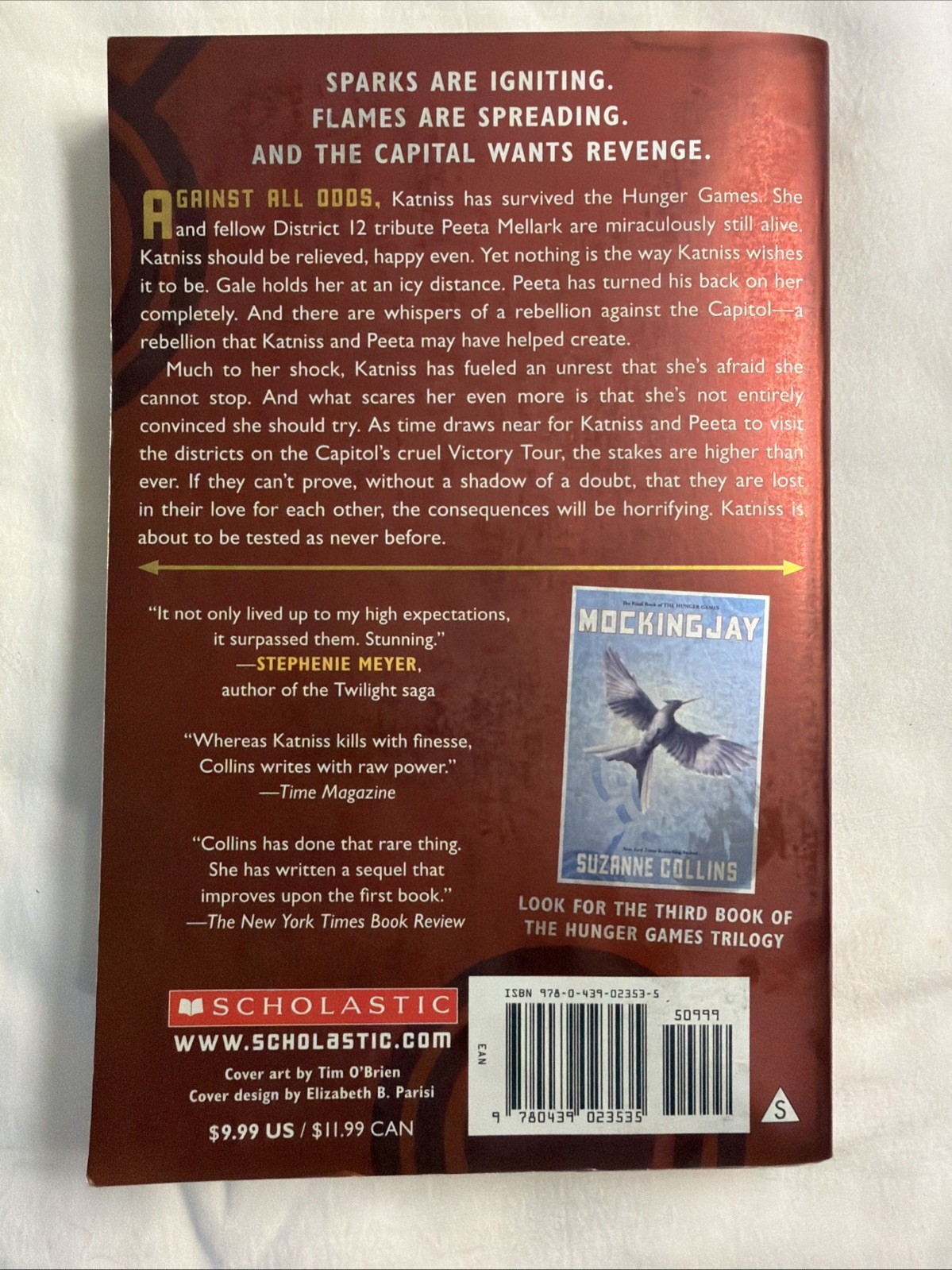 Hunger Games Series: Catching Fire by Suzanne Collins (2012, Trade Paperback