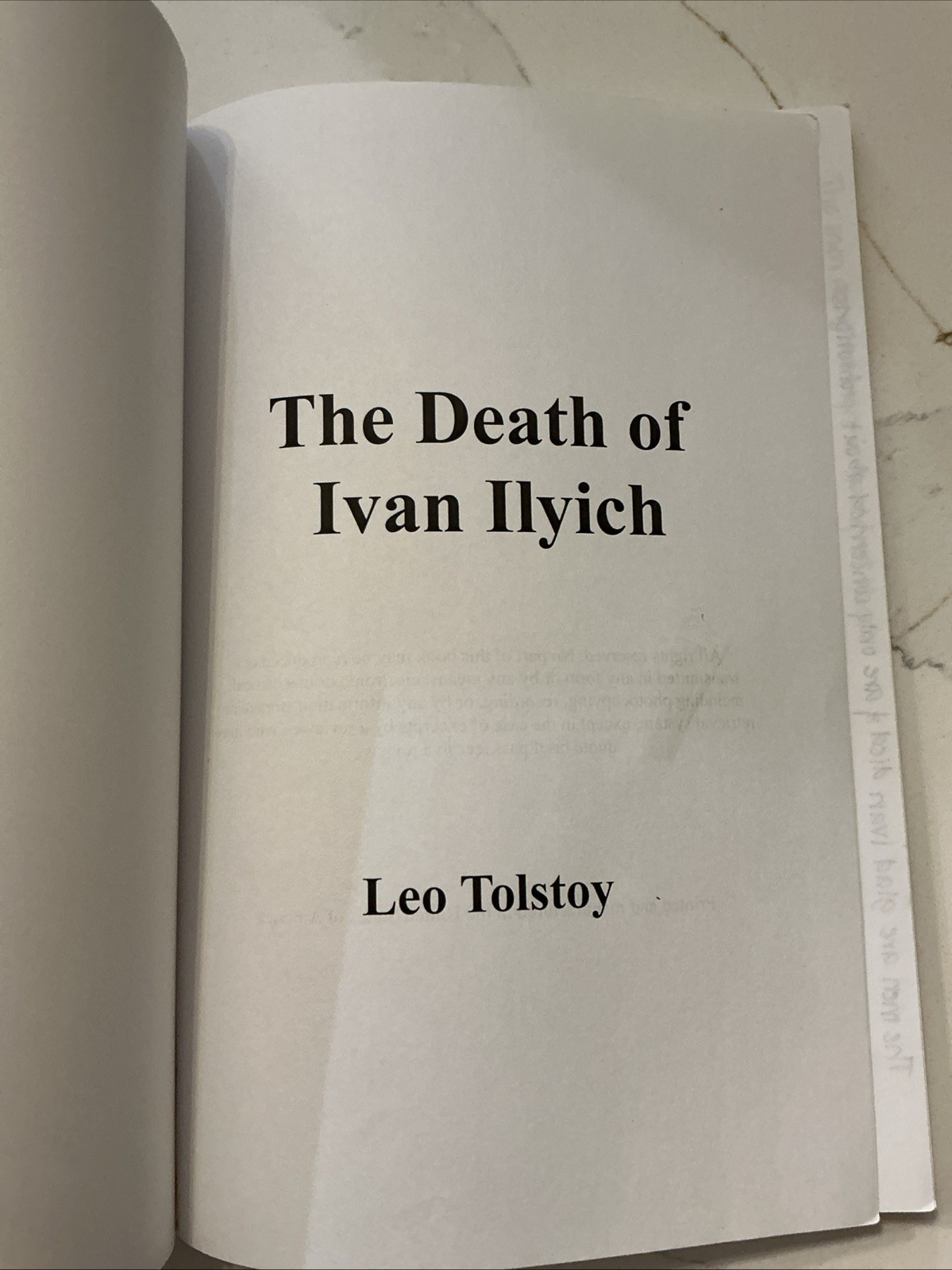 THE DEATH OF IVAN ILYICH By Leo Tolstoy