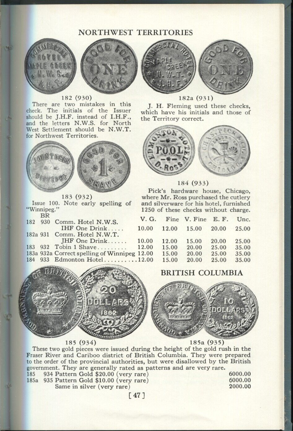 1965 STANDARD CATALOGUE OF CANADIAN COINS & PAPER MONEY – HARDCOVER – 127 pages