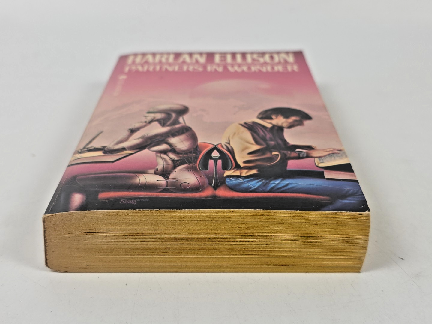 4 Harlan Ellison Lot ~ 1980s Paperbacks ~ Glass Teat, Spider Kiss, Wonder & More