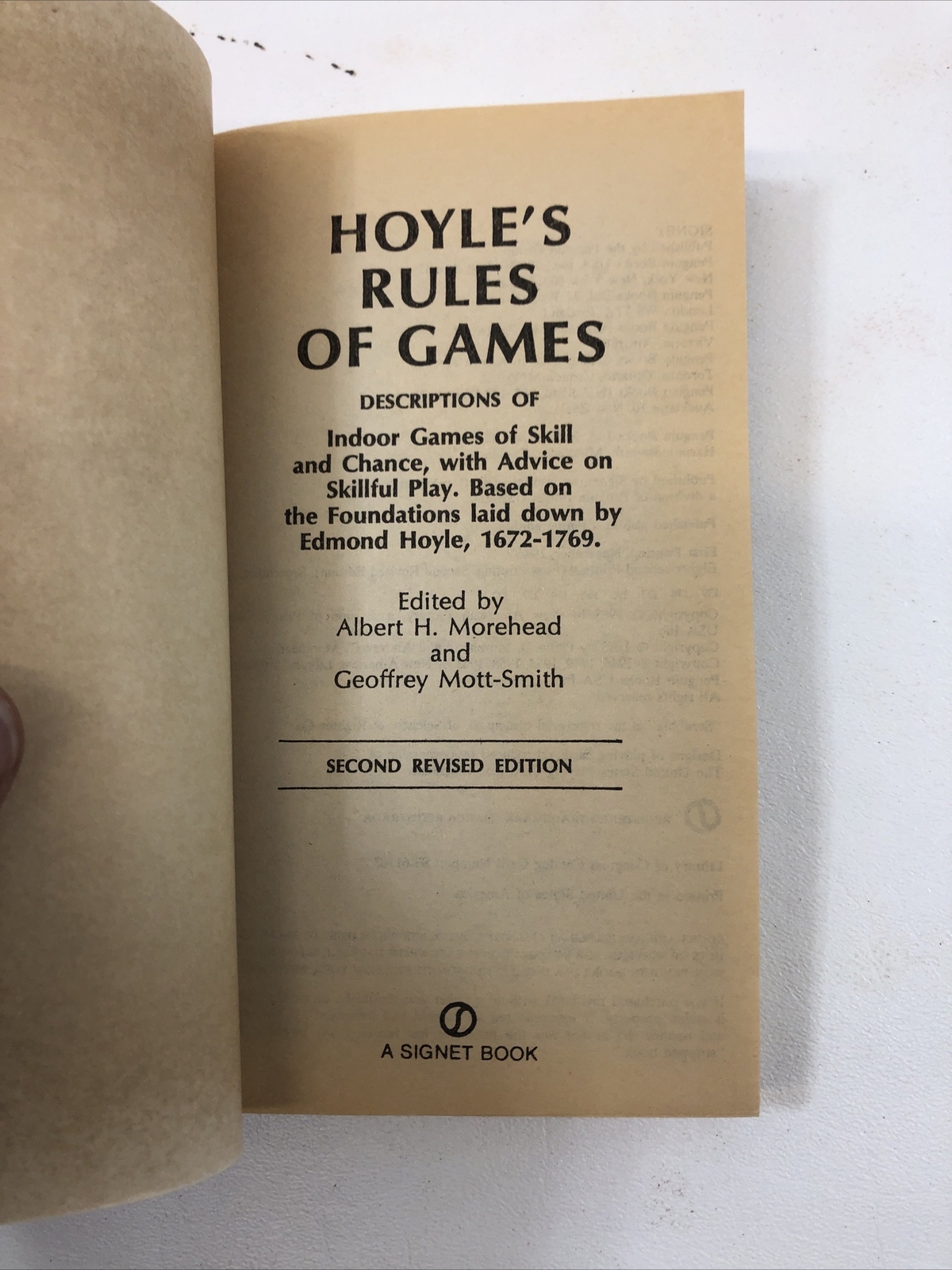 Play According to Hoyle – Morehead & Mott-Smith (Paperback, 1963)