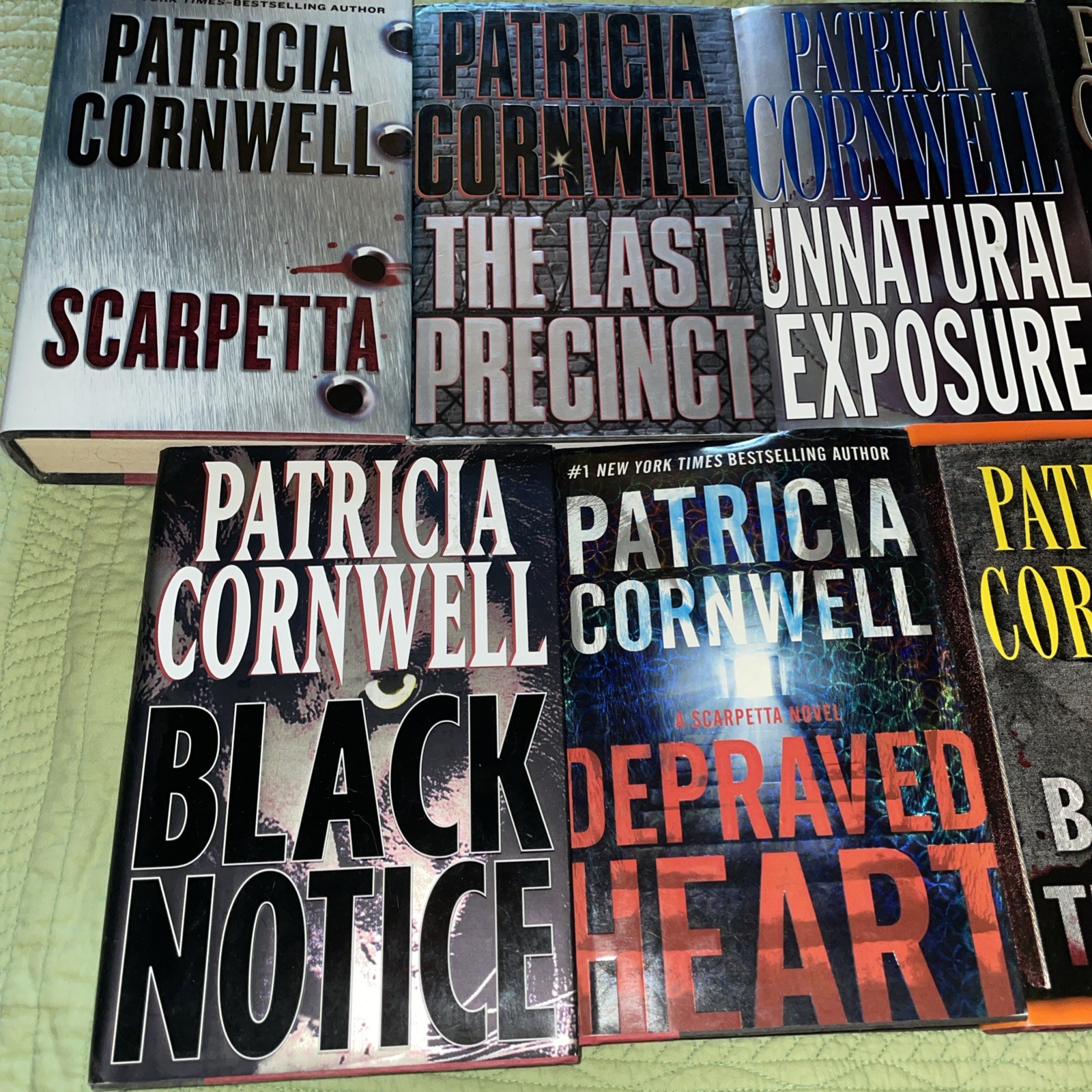 Lot 9 Patricia Cornwell Hardcover Books Kay Scarpetta Series Thriller Crime