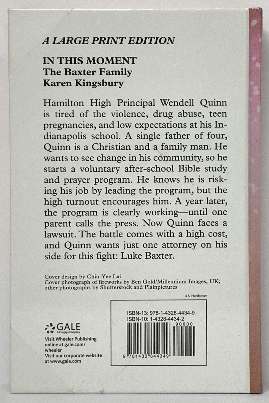In This Moment Karen Kingsbury The Baxter Family Large Print Library Binding