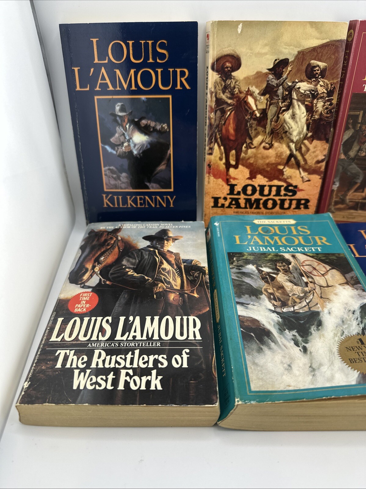 Lot of 6- LOUIS L’AMOUR – Paperback Western Books – Mixed Titles