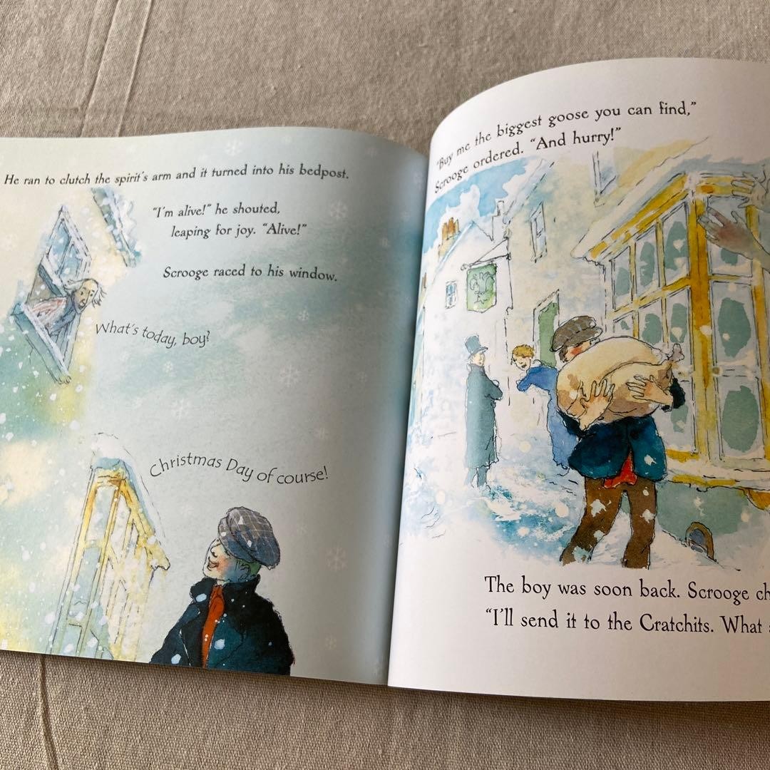 A Christmas Carol Picture Book Alan Marks 2015 Usborne 9.9in Illustrated