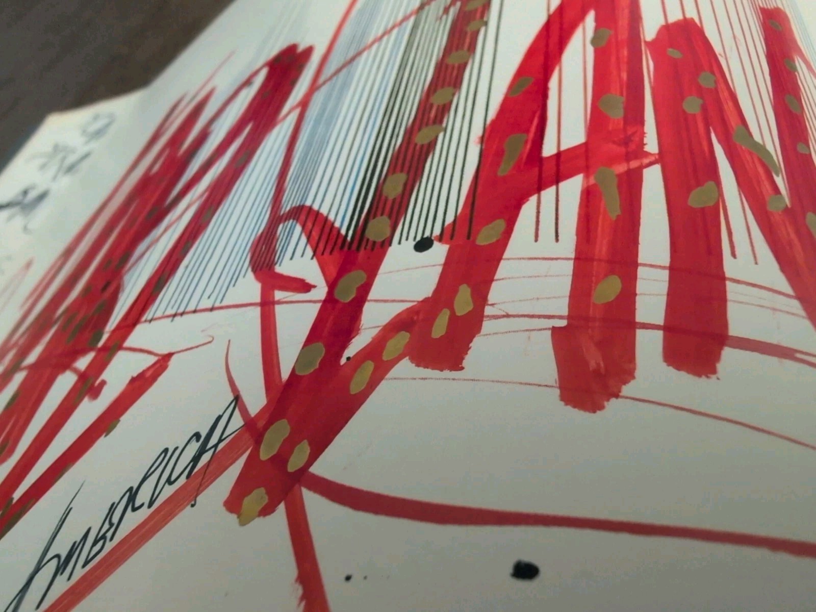 1987 Scar Strangled Banger Ralph Steadman 1st Edition *SIGNED CUSTOM GRAFFITI *
