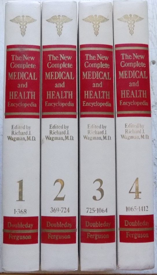 The NEW COMPLETE MEDICAL & HEALTH ENCYCLOPEDIA c. 1977 Four Hardbacks