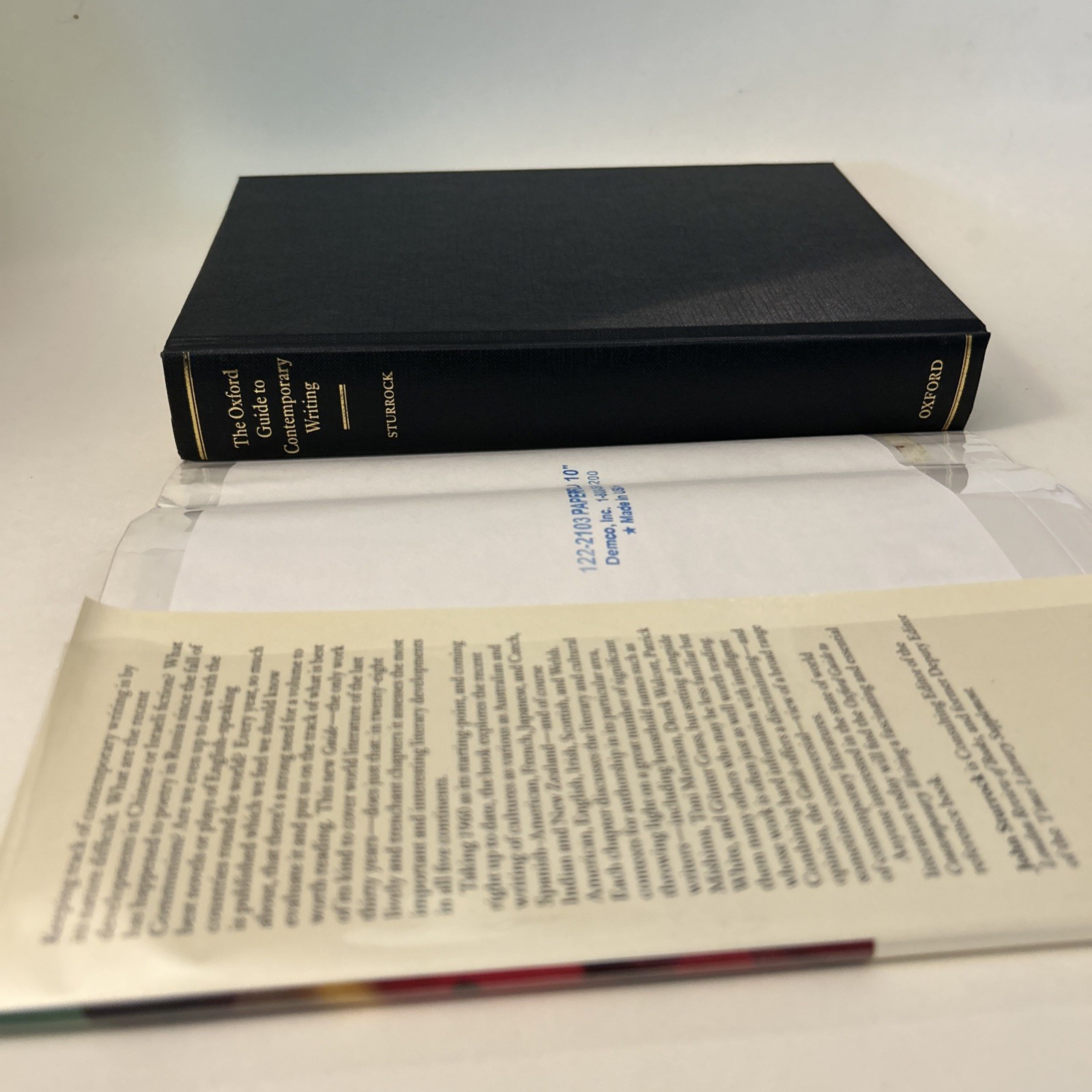 Oxford Guide to Contemporary Writing by John Sturrock (1996, Hardcover)