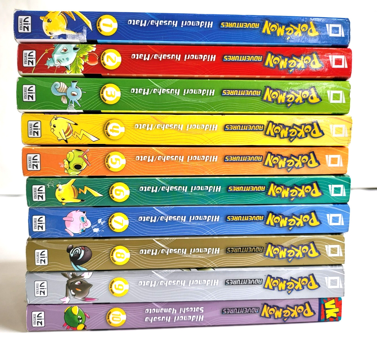 Pokémon Adventures Vol 1–10 Complete Manga Set ALL FIRST PRINTING VizKids