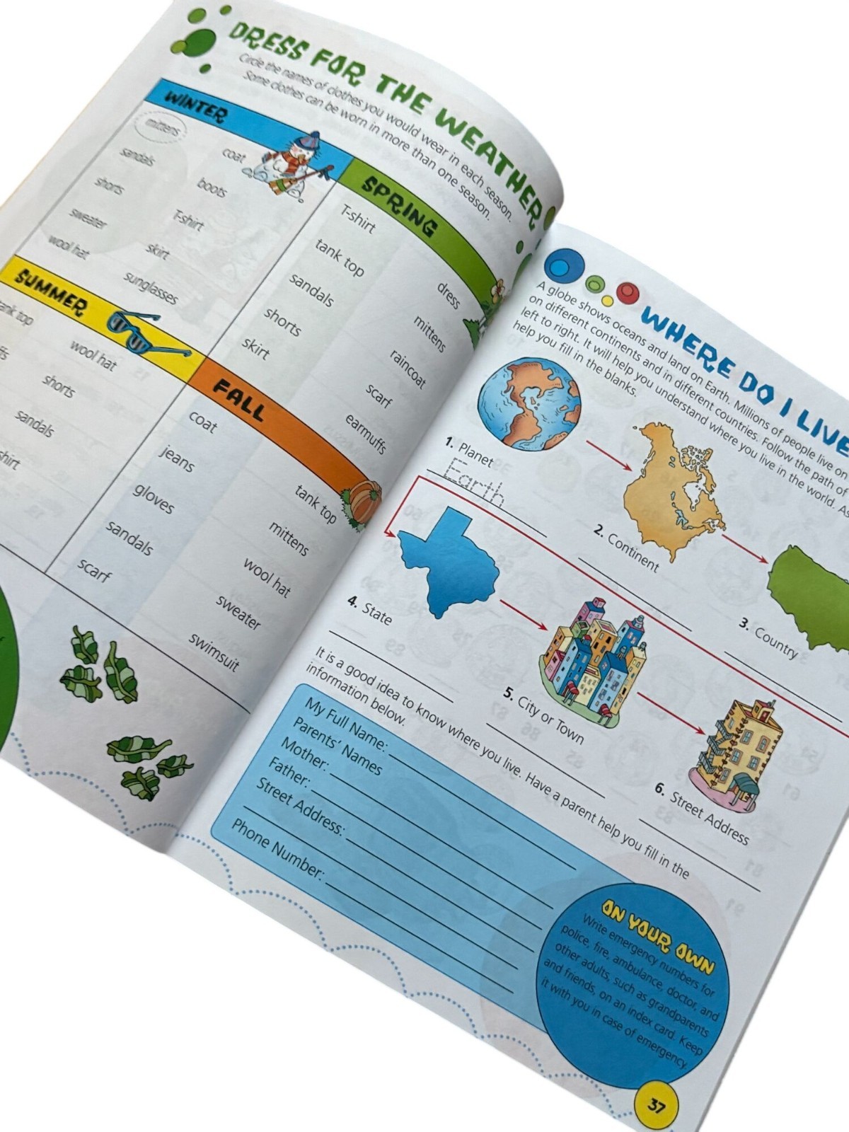 FlashKids Summer Study Book For Grade 296 Pages-New