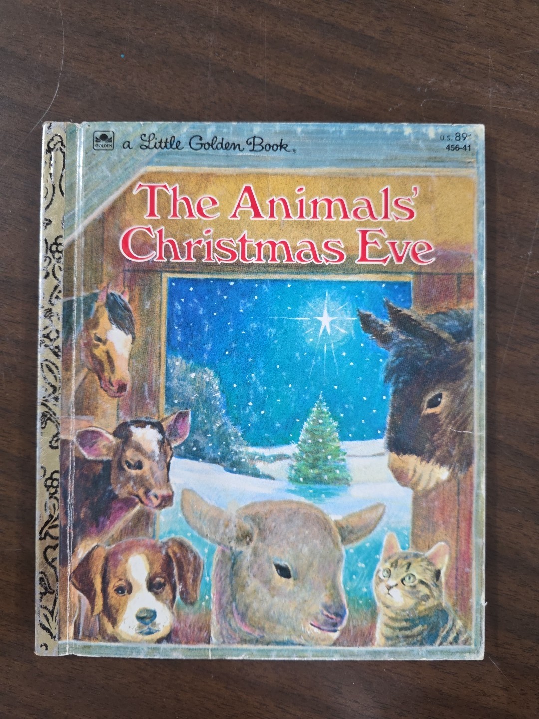 Vintage – LIttle Golden Book – 1977 The Animals Christmas Eve 456-41
