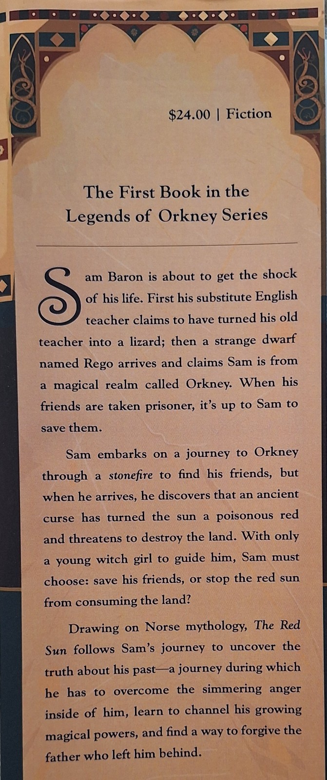 Legends of Orkney #1-3 by Alane Adams (LIKE NEW, BOOK #1 THE RED SUN- HARDCOVER)