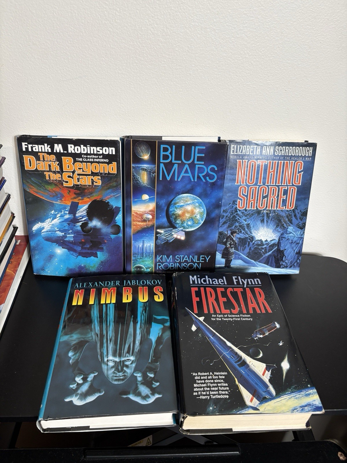 Vintage 90s Science Fiction Book Lot of 12 Hardcover Sci-Fi & Fantasy