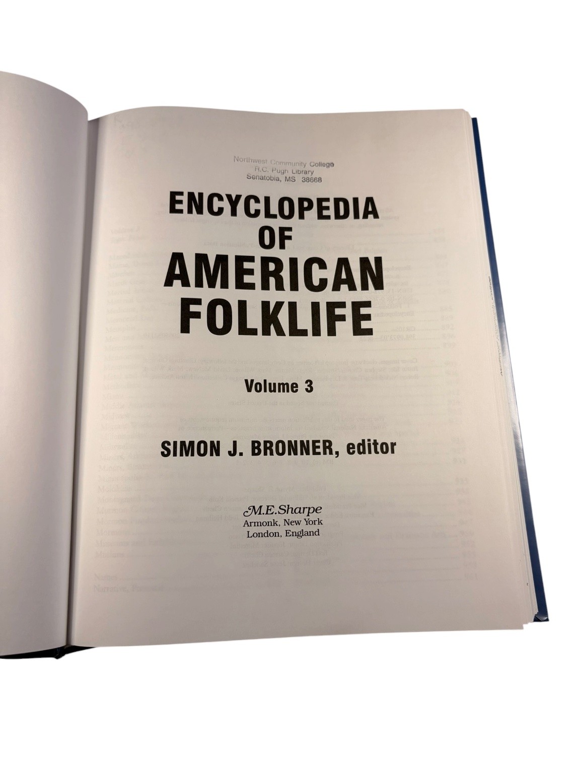 Encyclopedia of American Folklife Vol 3 Bronner 2006 Nonfiction M.E. Sharpe