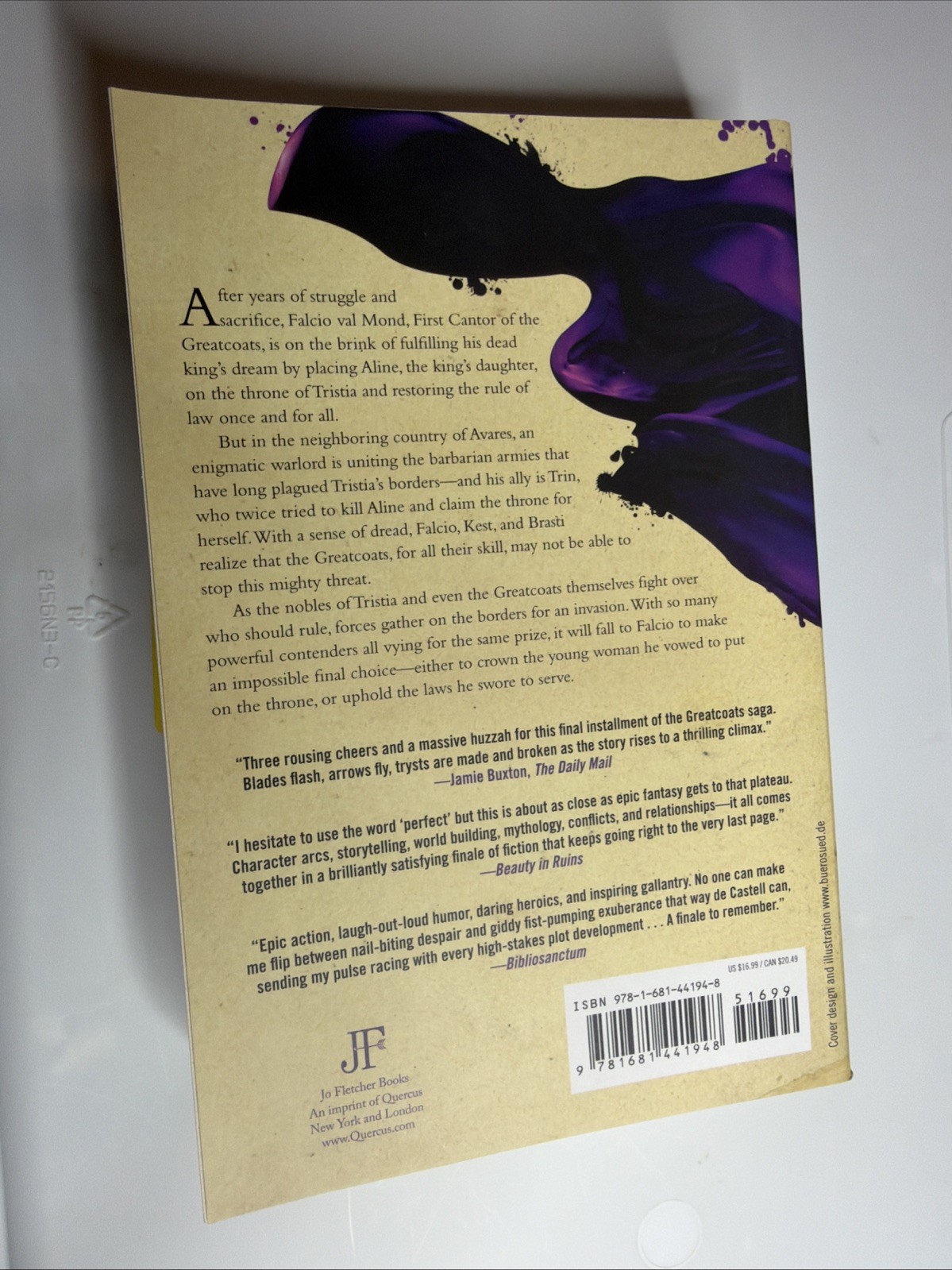 Tyrant’s Throne (The Greatcoats, 4) by de Castell, Sebastien (Paperback)