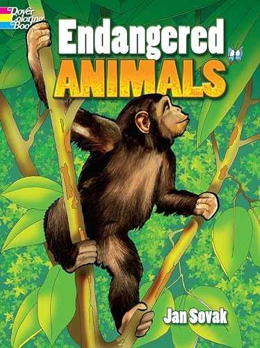 Endangered Animals Coloring Book (Dover – Paperback, by Sovak Jan – Very Good
