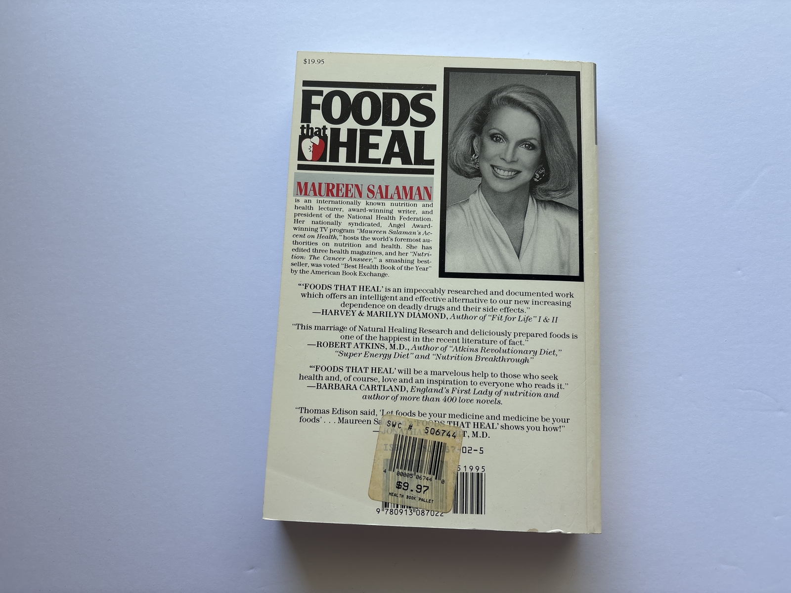 Foods That Heal, Maureen Salman, Paperback, Good