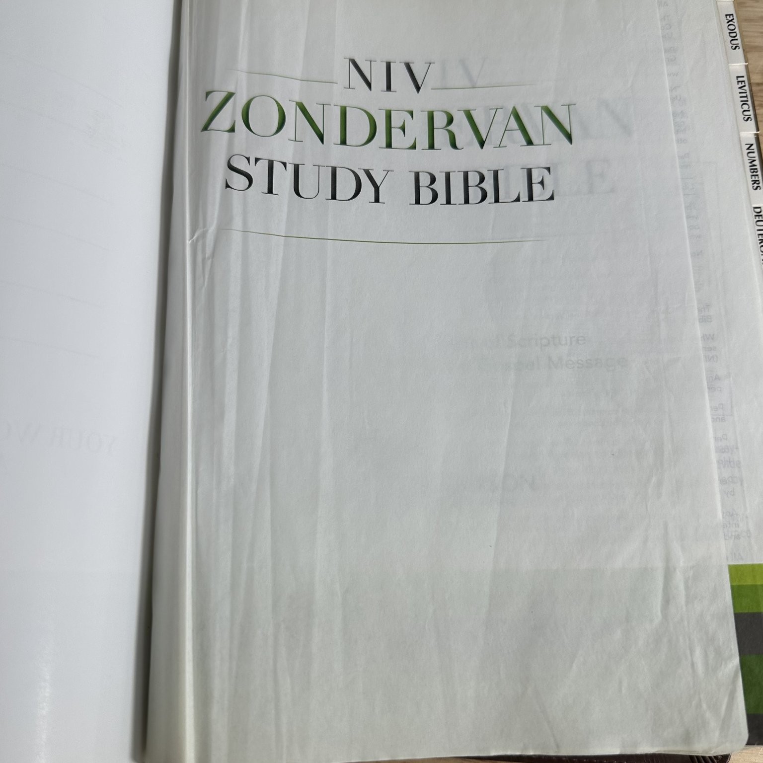 NIV Zondervan Study Bible D. A. Carson 2011 LeatherTouch Thumb Indexed Zondervan