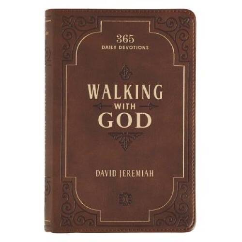 Walking with God Devotional – Leather Bound By David Jeremiah – GOOD