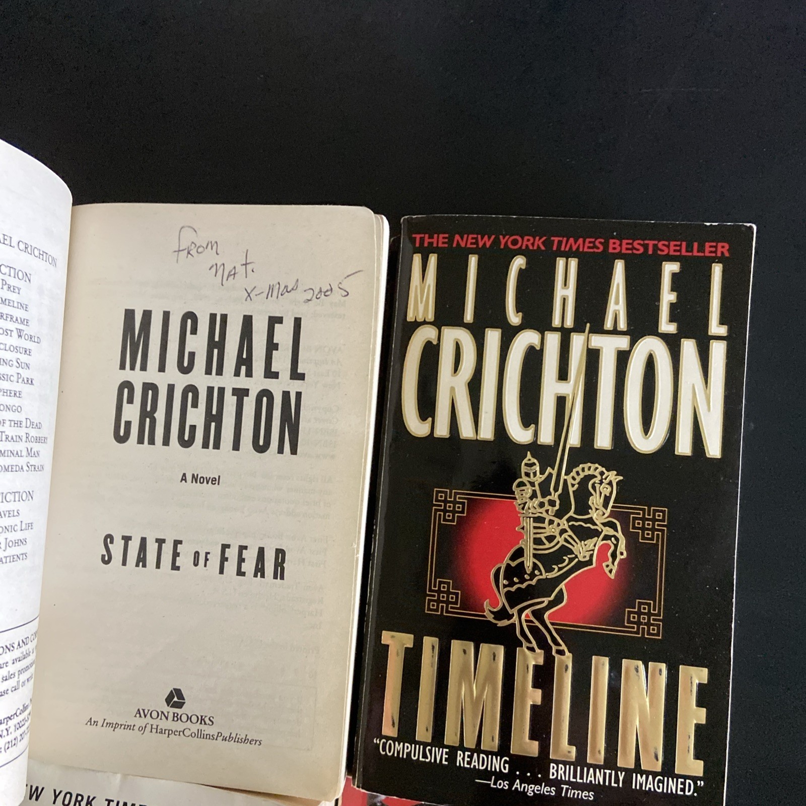 MIchael Crichton Fiction Lot Of 8 Paperbacks Good – Good + Condition