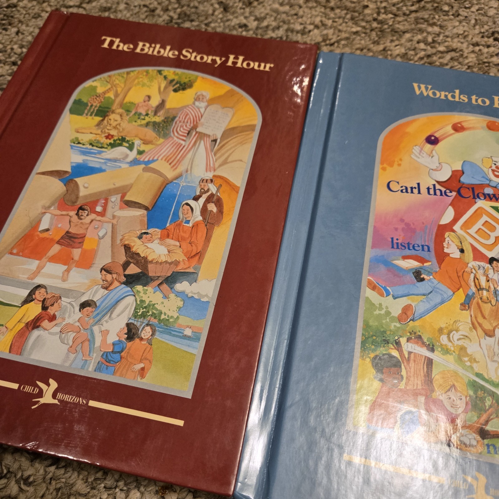 2 CHILD HORIZONS Hard Bounds (1995-1996 Editions) Stories Poetry Homeschool