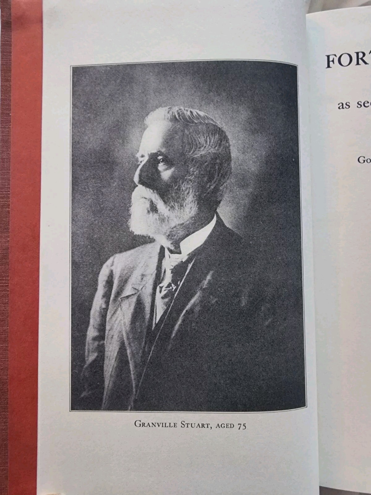 Forty Years On The Frontier Granville Stuart 1994 Edition National Historical So