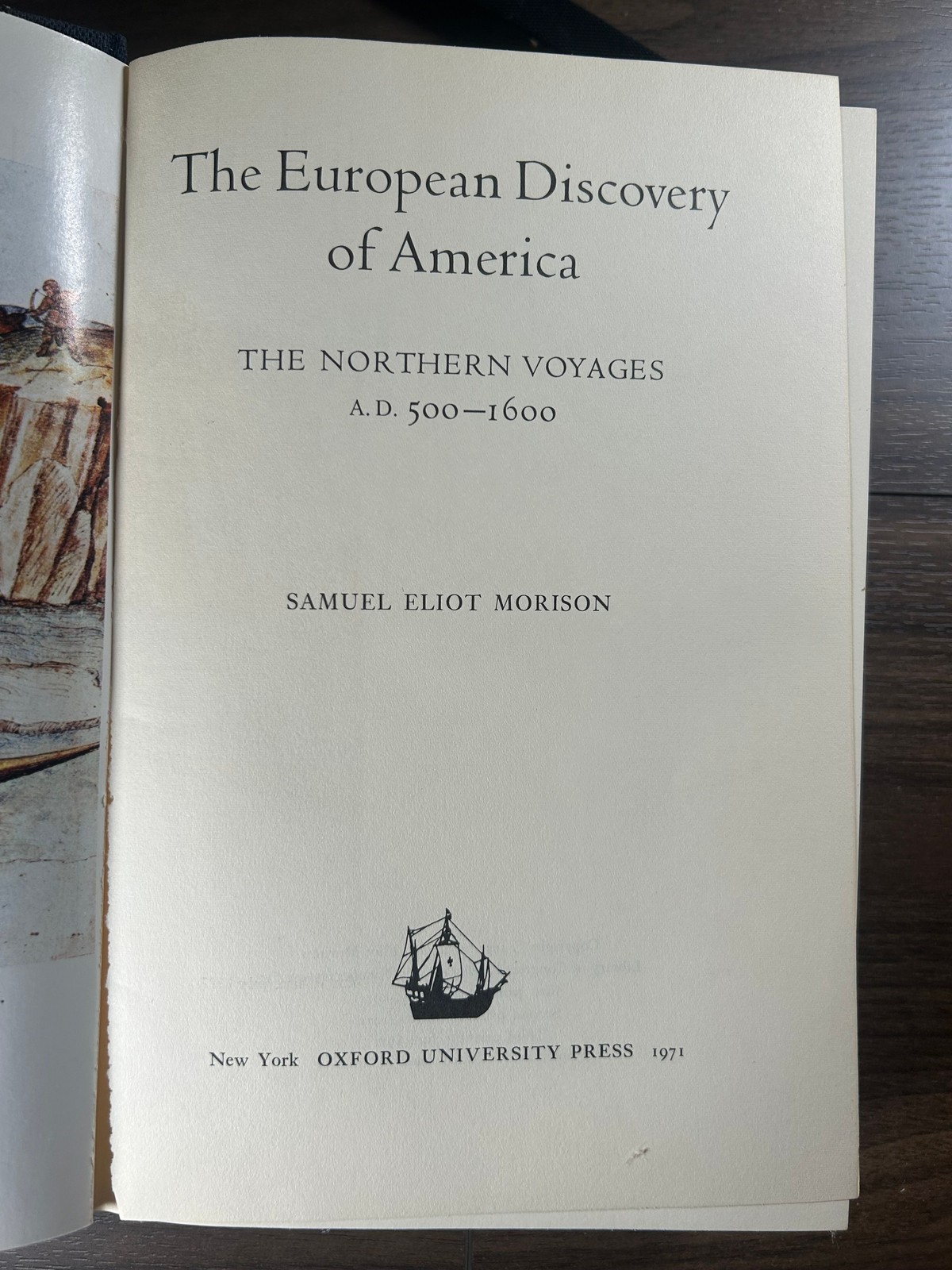 Morison EUROPEAN DISCOVERY AMERICA Northern Voyages 1971 3rd Print DJ