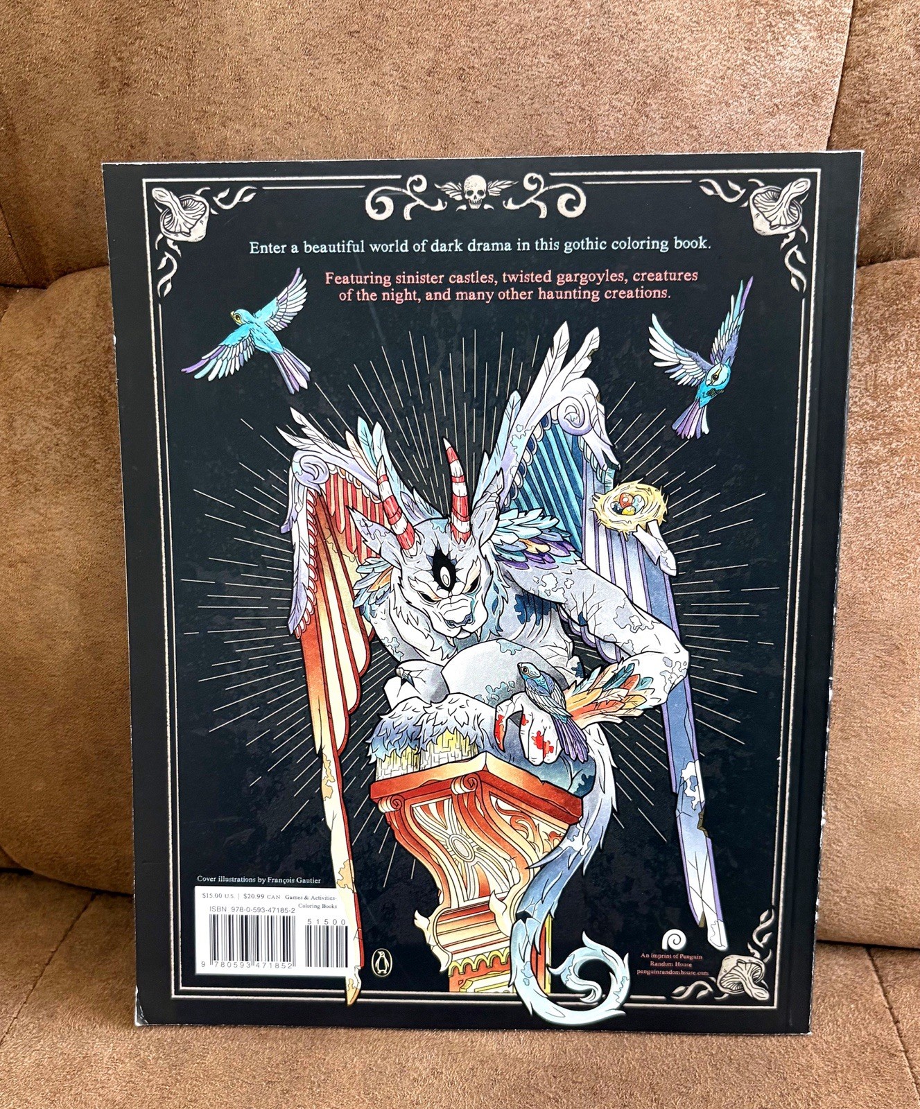 Dark Art Gothica Adult Horror Themed Coloring Book