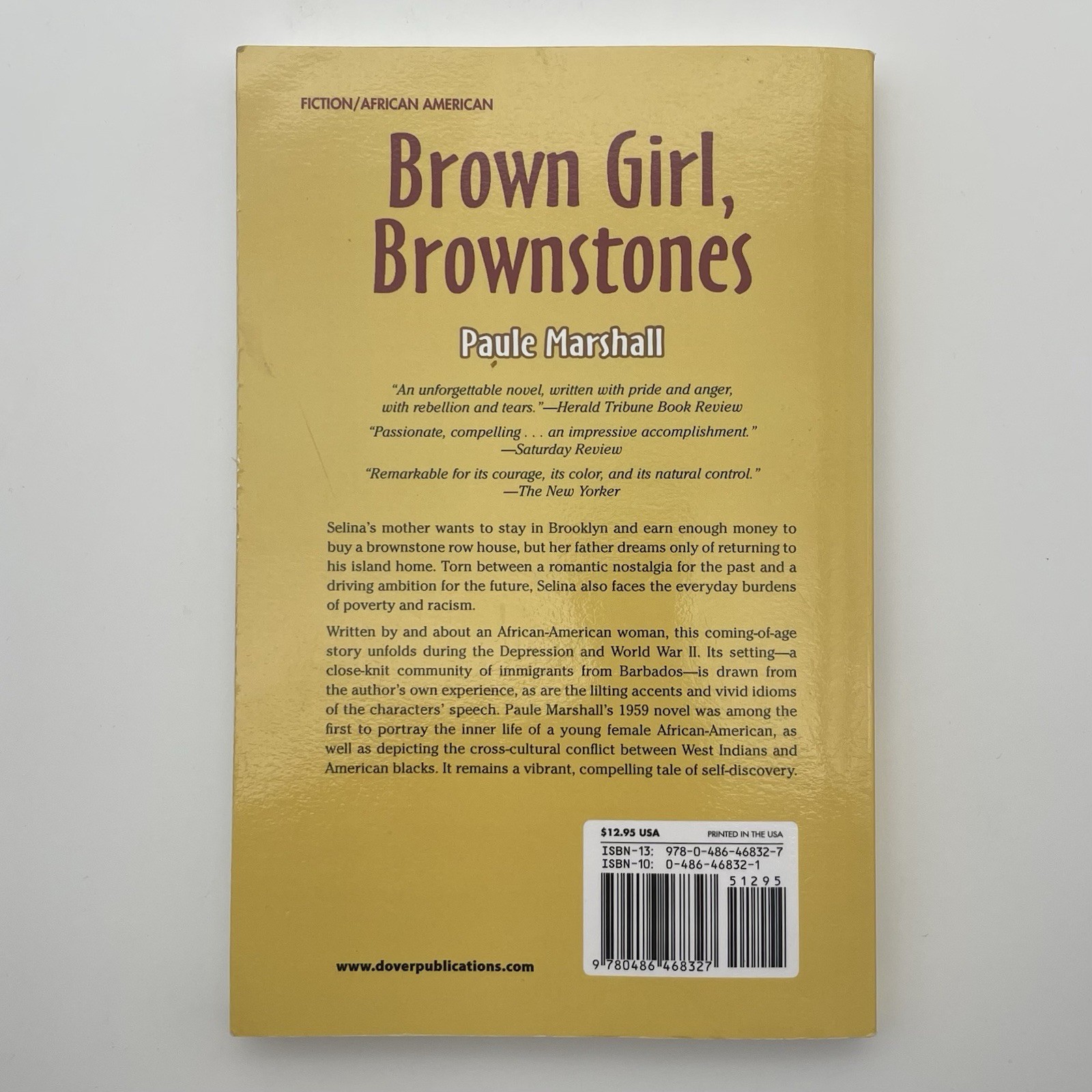 Brown Girl Brownstones Paule Marshall African American Classic Novel