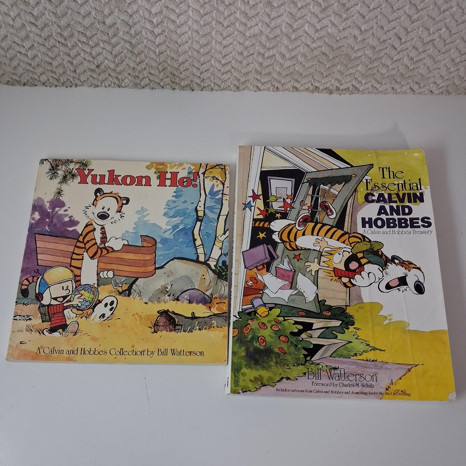 Calvin And Hobbes Books Lot 2 Yukon Ho Essential PB Bill Watterson Comics Humor
