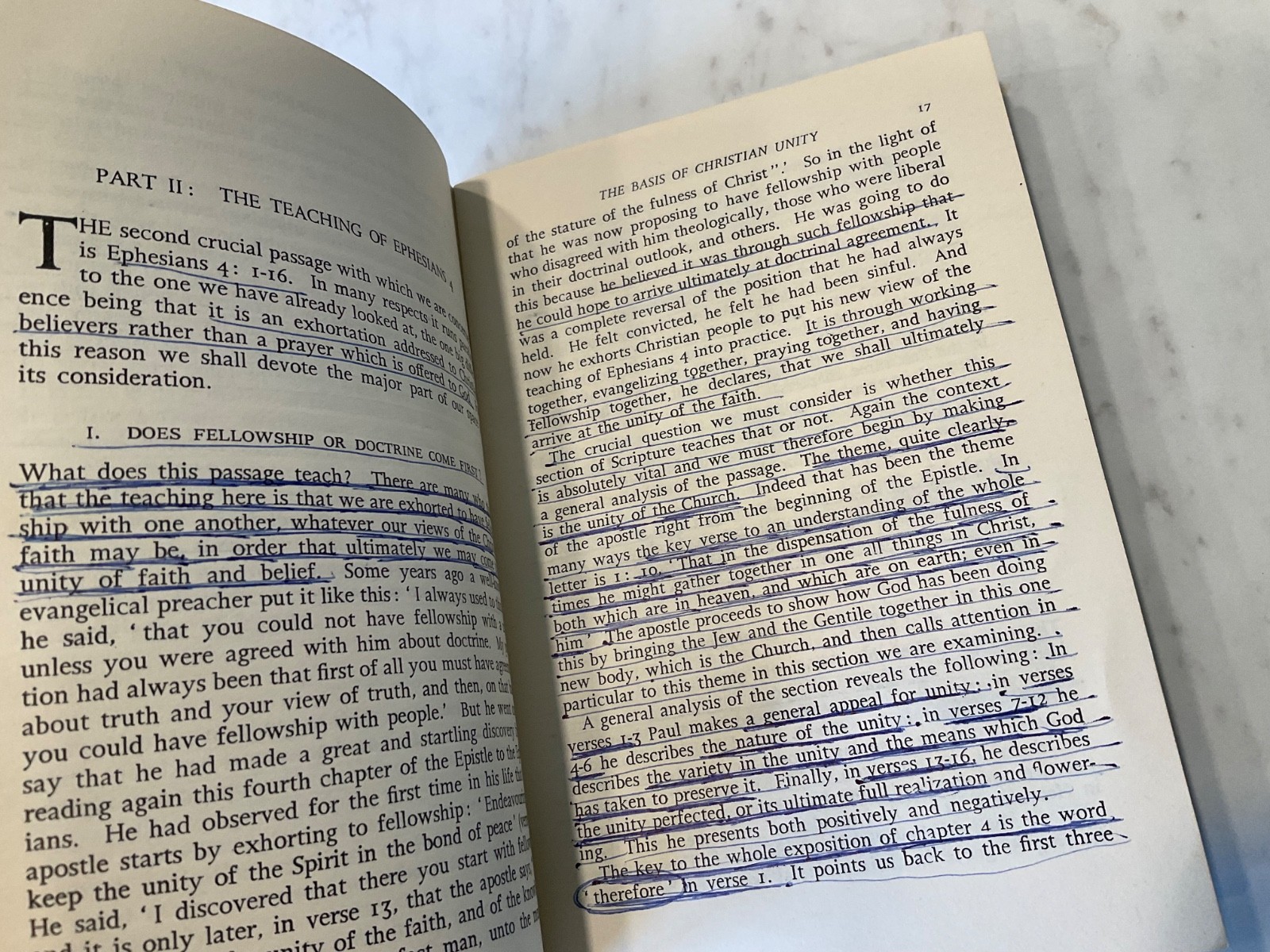 The Basis of Christian Unity 1965 Martyn Lloyd Jones Green Booklet