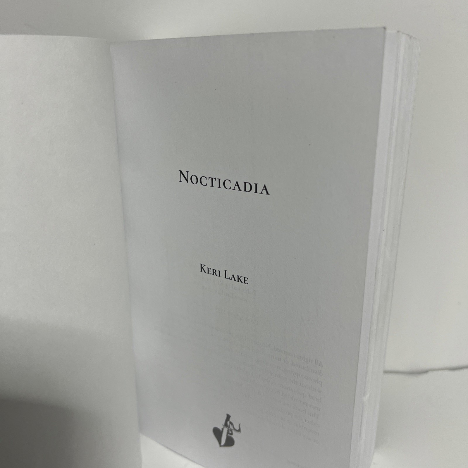 Nocticadia by Keri Lake, Gothic Dark Romance Booktok, OOP Paperback