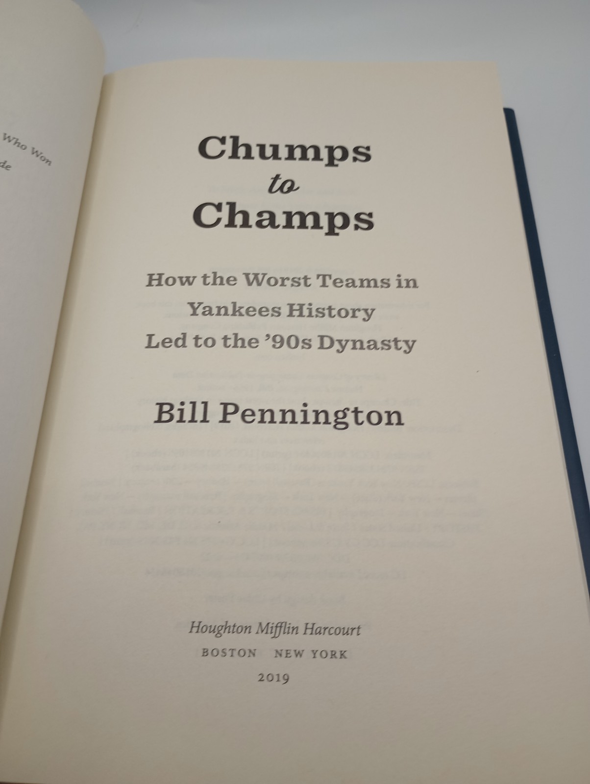 Baseball Book Lot 3 HC Pride of the Yankees Chumps to Champs Dugout