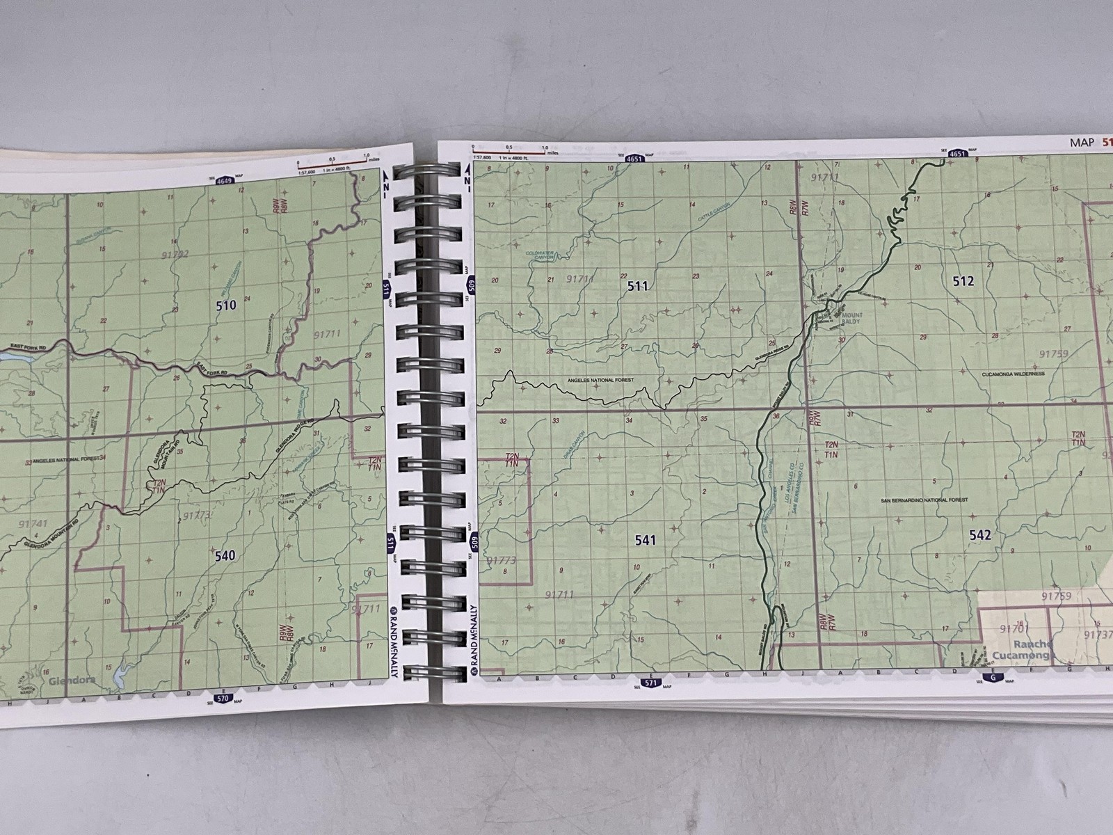 Los Angeles & Orange Counties Rand McNally 2013 Ring/Wire Bound Streetguide