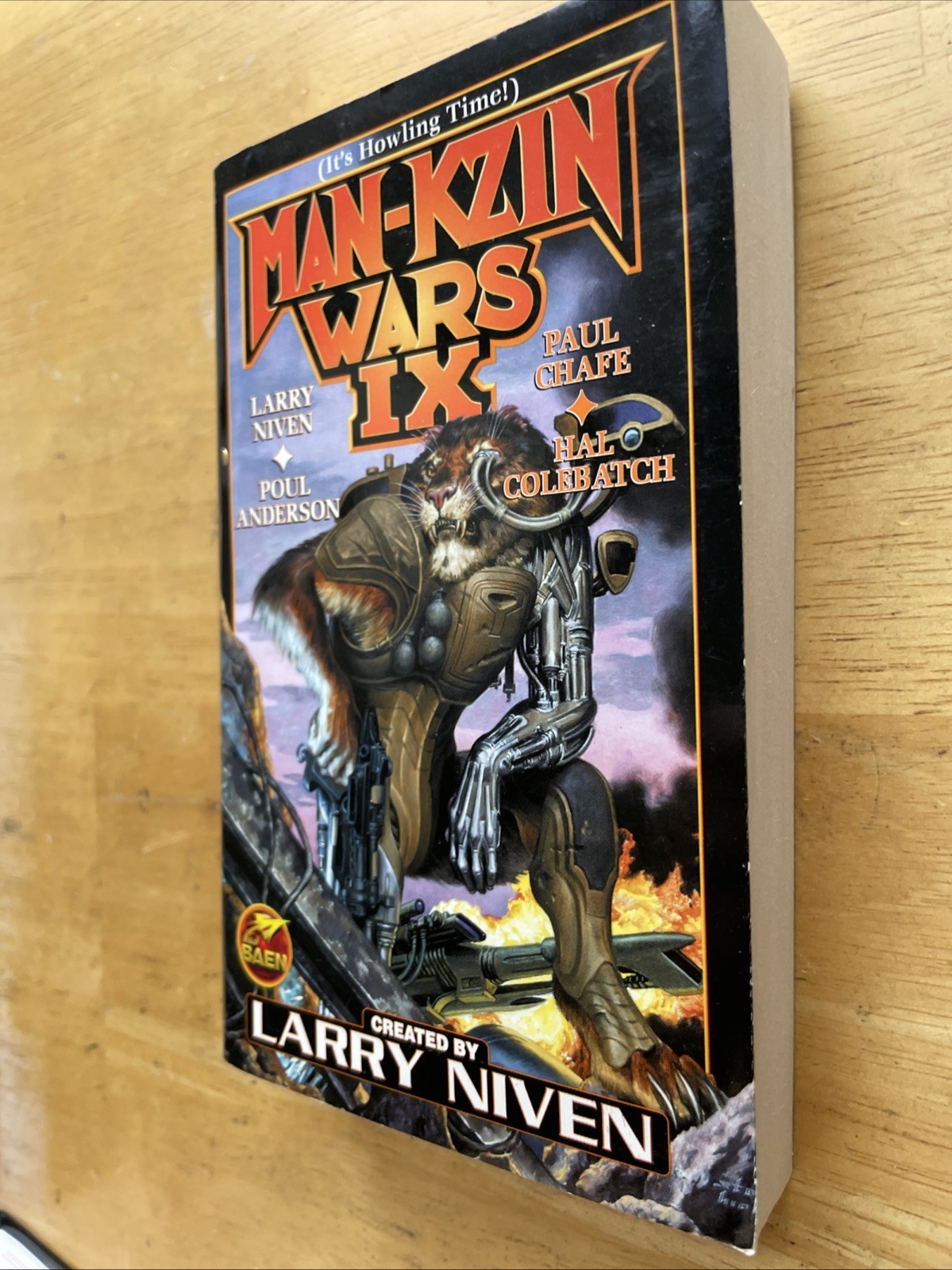 The Man-Kzin Wars 8 Book 2-7,9-10 Lot by Larry Niven Paperback Books
