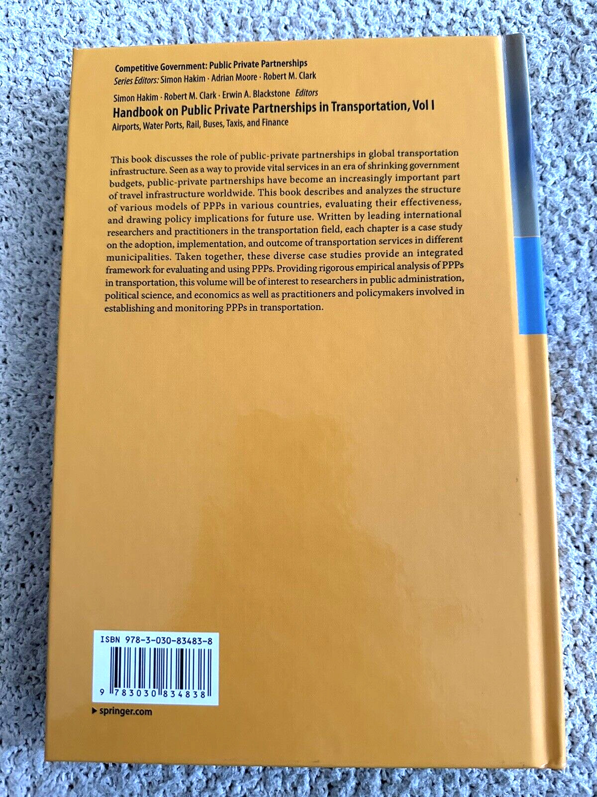 2022, Handbook on Public Private Partnerships in Transportation, Vol. 1