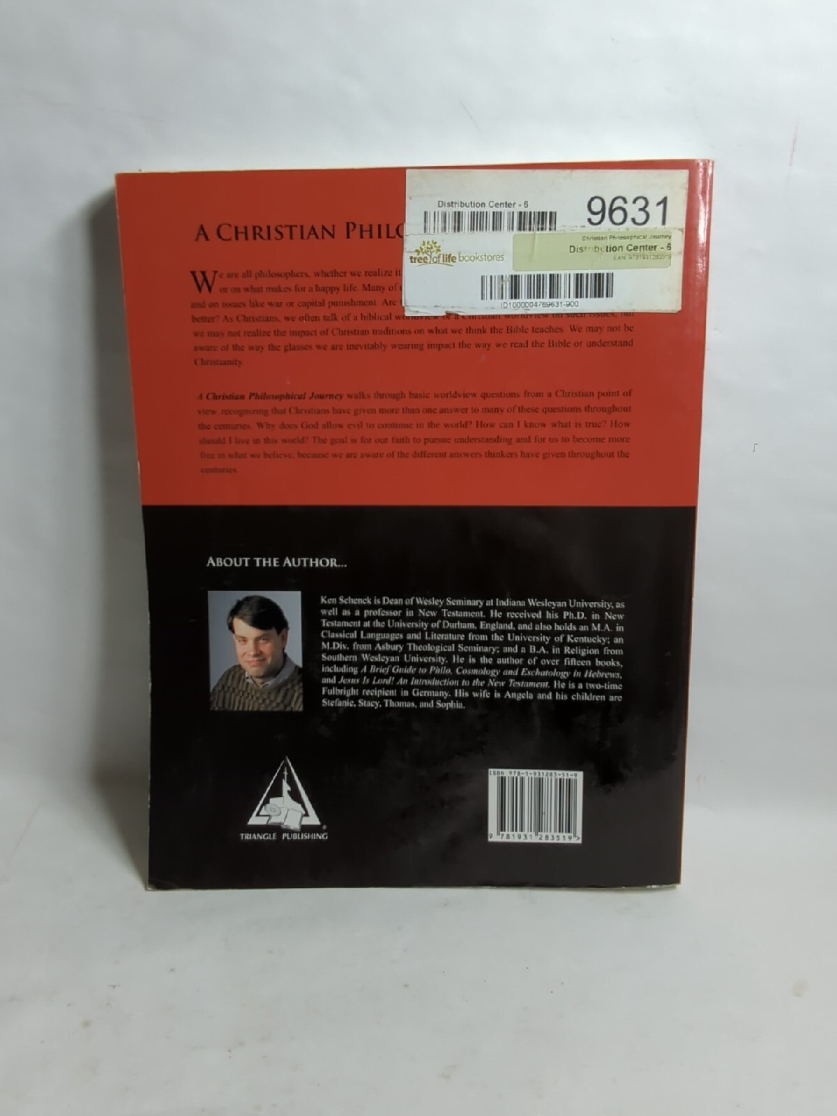 A Christian Philosophical Journey By Kenneth Schenk Used Textbook