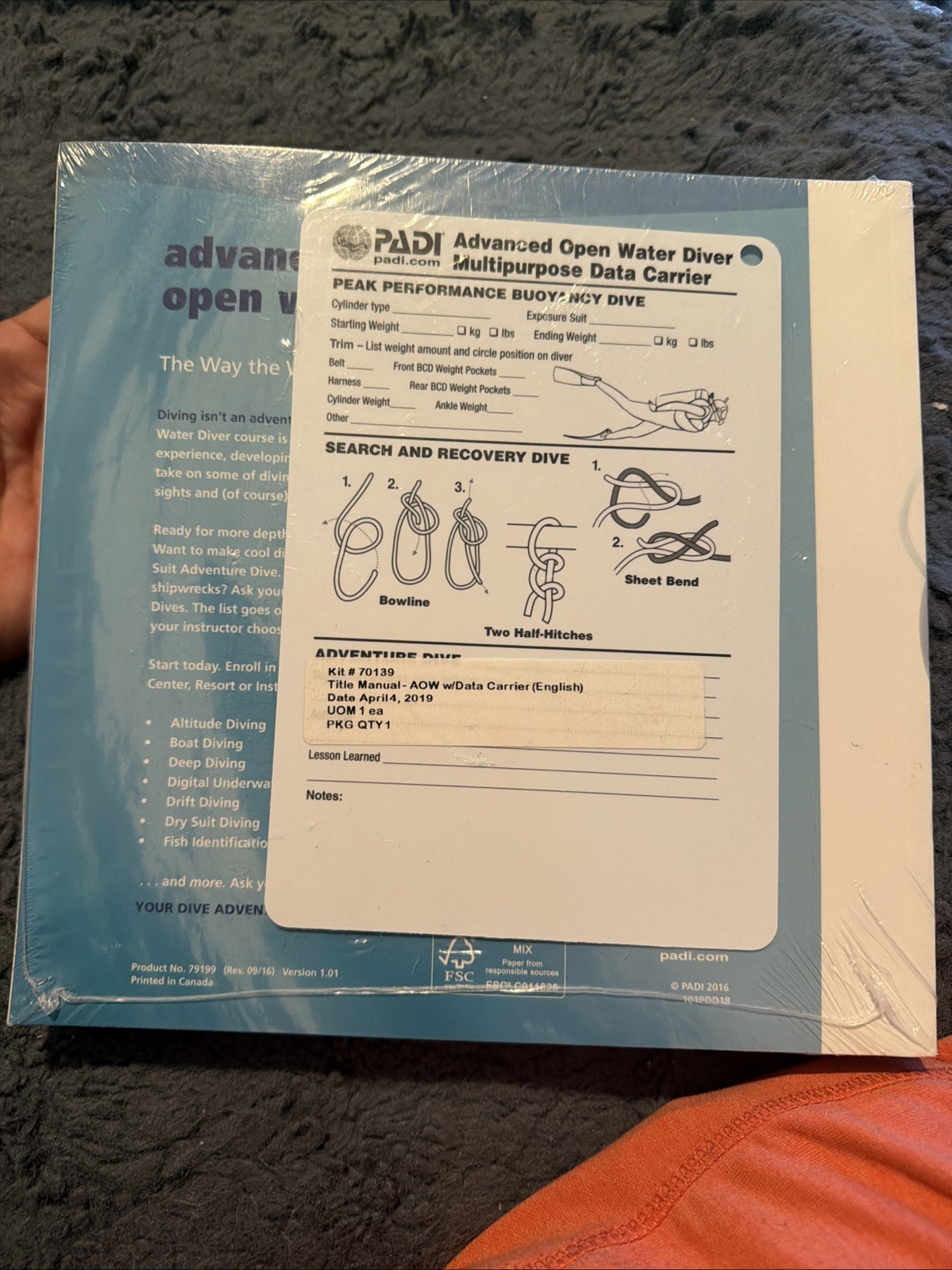 Padi Advanced Open Water Crewpack – Paperback C-487