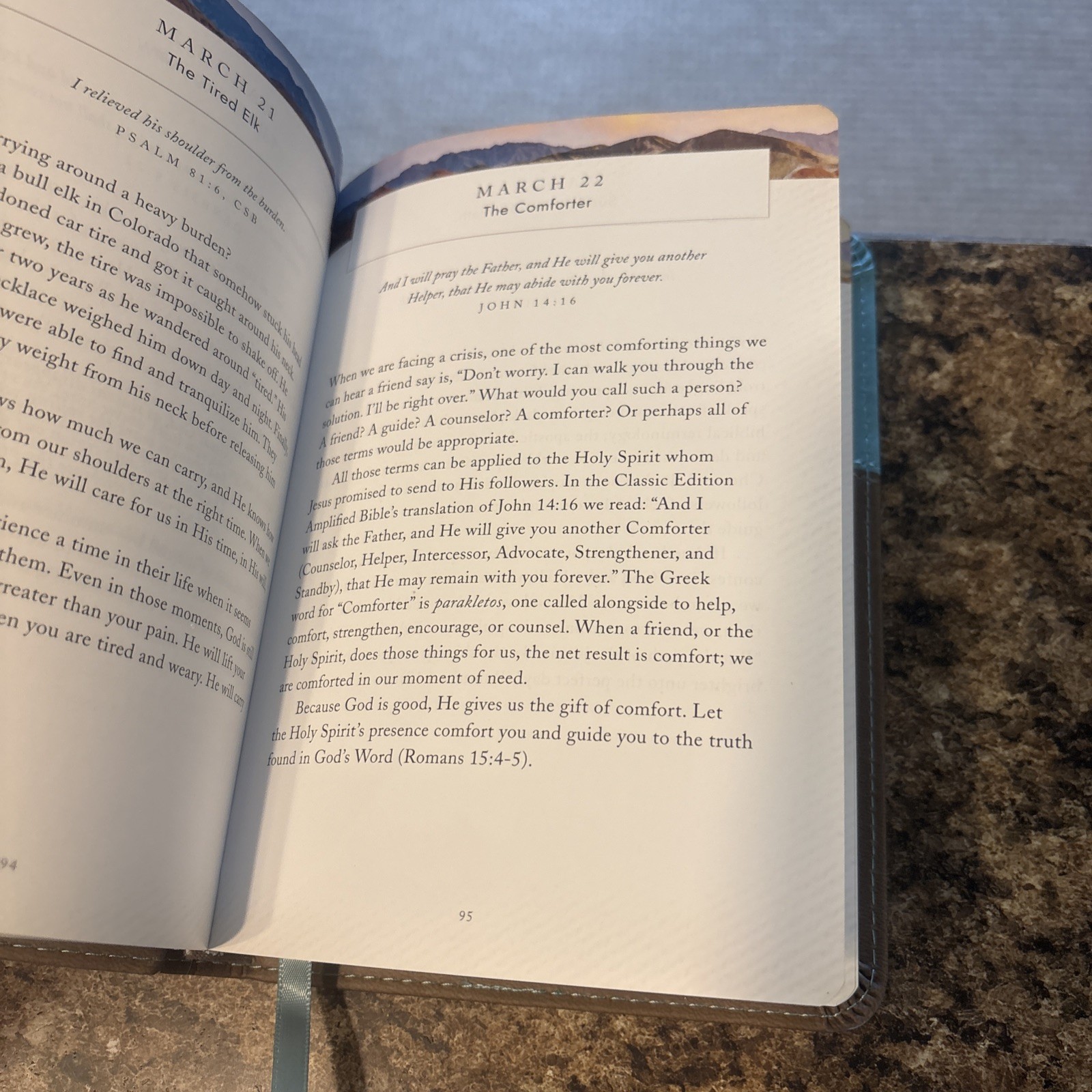David Jeremiah Leather Bound- Moments W/ God, Strength for Today &