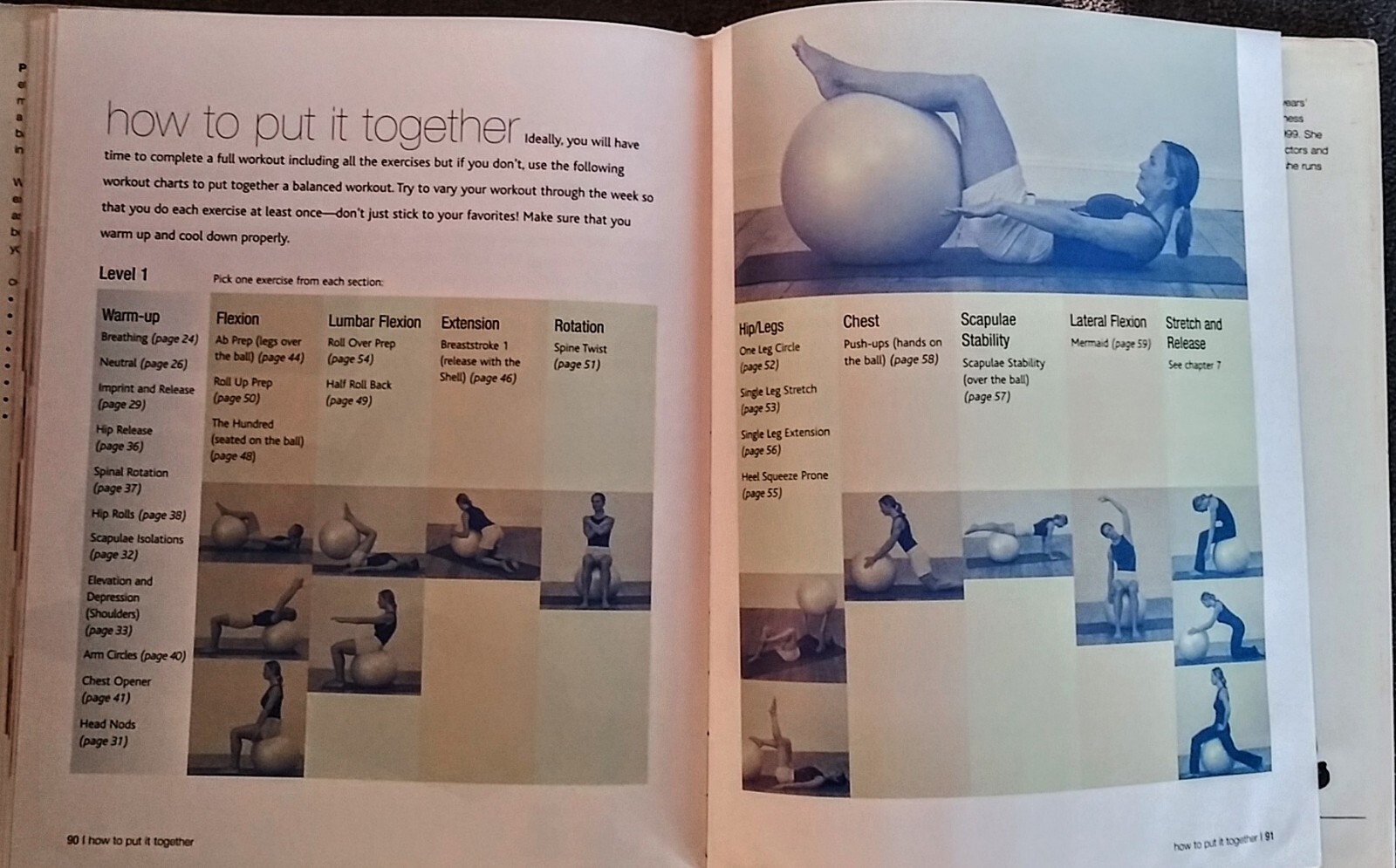 PILATES ON THE BALL by Gemma Wright. 2006 First Edition Hardcover With Dust Jkt.
