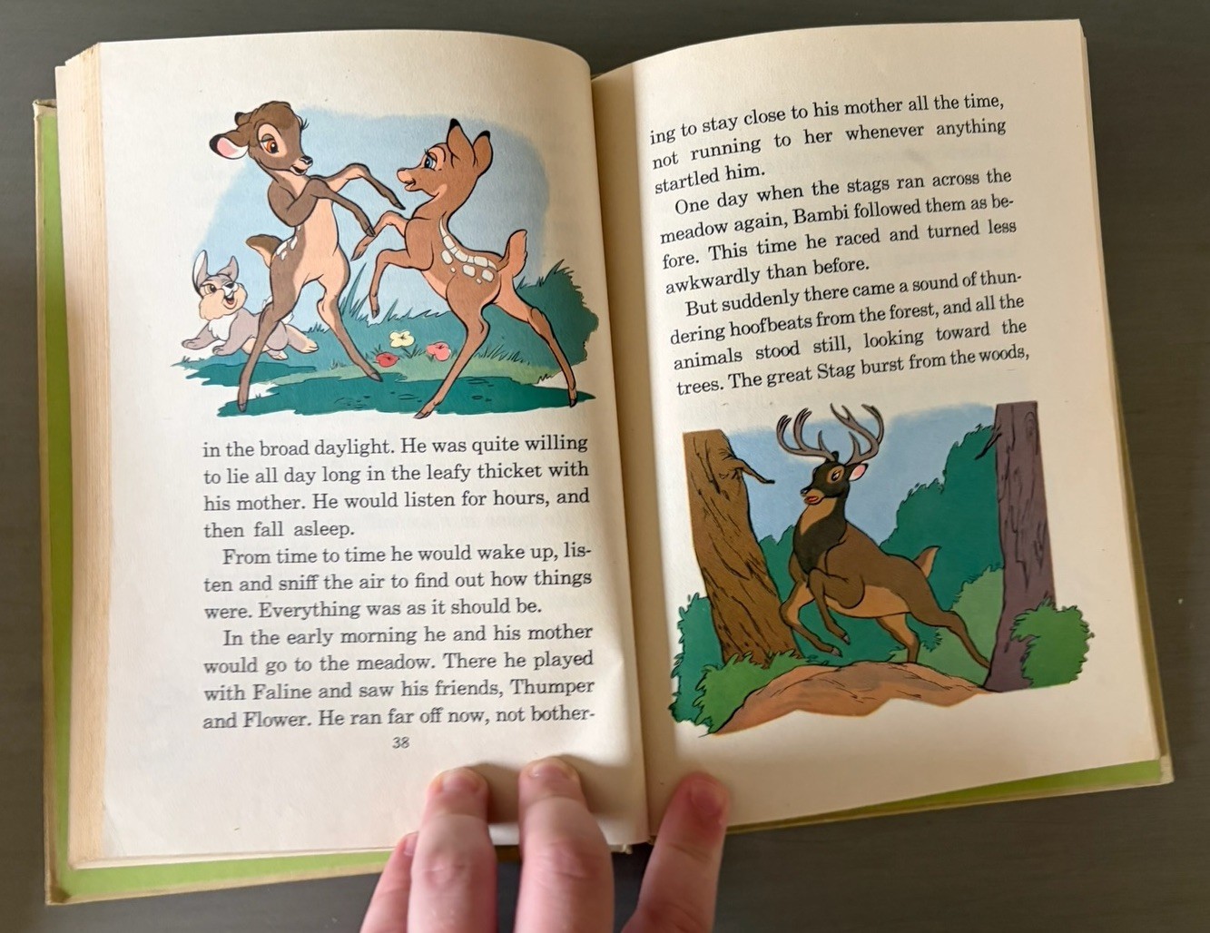 Vintage Walt Disney’s BAMBI by Idella Purnell 1944 Hardcover Color Illustrations