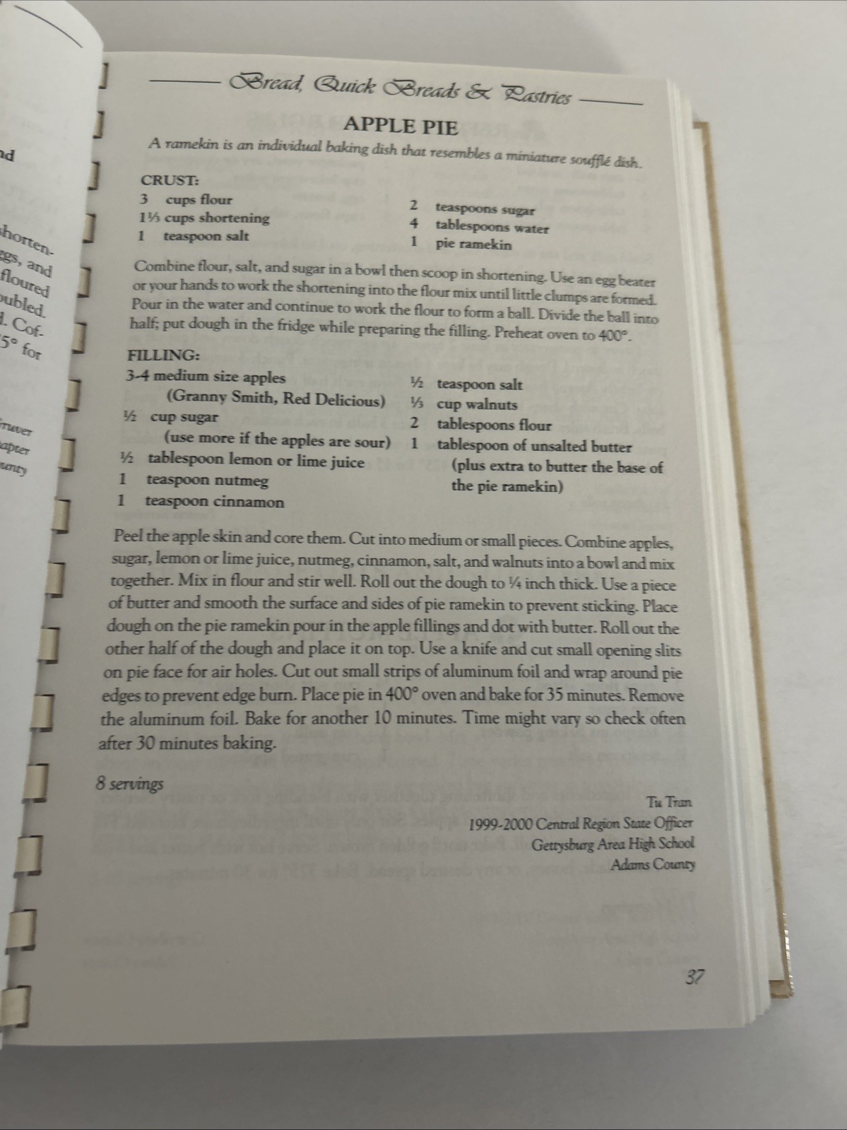 Reminiscing With Recipes: 1953 – 2003, 50 Years of FHA to FCCLA, comb binding